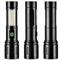 Ліхтар PLD-603 WHITE LASER LED PM10-TG+18SMD (white+red) Li-Ion акумулятор. індикація заряду ЗУ Type-C zoom, фото 5