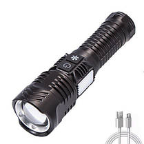 Ліхтар XQ-S19-P99+COB (white+red+blue) 1x26650 zoom ЗУ Type-C Box, фото 5