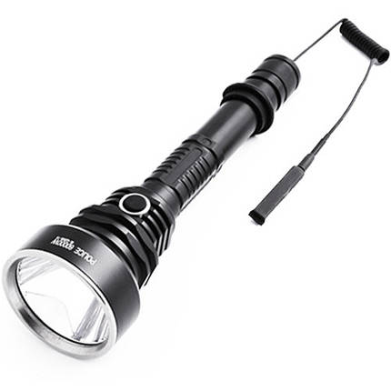 Ліхтар під рушницю виносна кнопка 2х18650 3 фільтри Police Q2805-T6 ЗП 220V/12V, фото 3