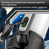 Акумуляторний ліхтар водонепроникний кемпінговий прожектор лампа CH-22031 ліхтарик з гачком, фото 4
