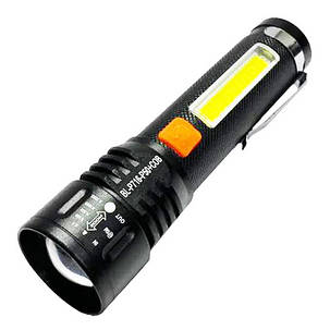 Ліхтар BL-P716-P50+COB (white+red) Li-Ion акумулятор. zoom ЗУ Type-C Box, фото 3