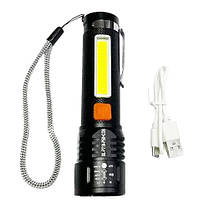 Ліхтар BL-P716-P50+COB (white+red) Li-Ion акумулятор. zoom ЗУ Type-C Box, фото 4