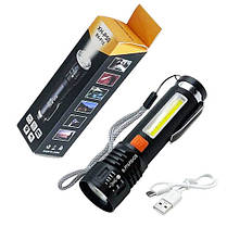 Ліхтар BL-P716-P50+COB (white+red) Li-Ion акумулятор. zoom ЗУ Type-C Box, фото 5
