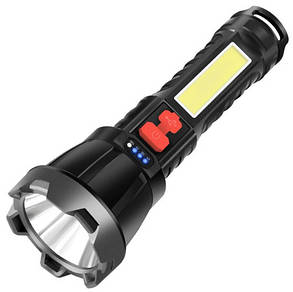 Ліхтар ZJ-06-OSL+COB Li-Ion акумулятор. ЗУ microUSB Box, фото 1