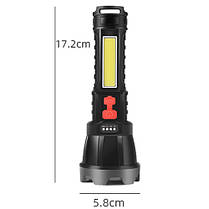 Ліхтар ZJ-06-OSL+COB Li-Ion акумулятор. ЗУ microUSB Box, фото 5