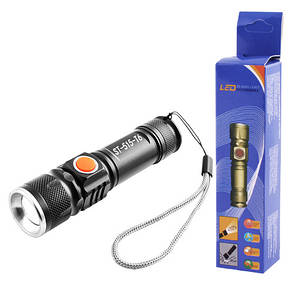 Ліхтар ST-515-T6 Li-Ion акумулятор. ремінець zoom ЗУ USB, фото 4