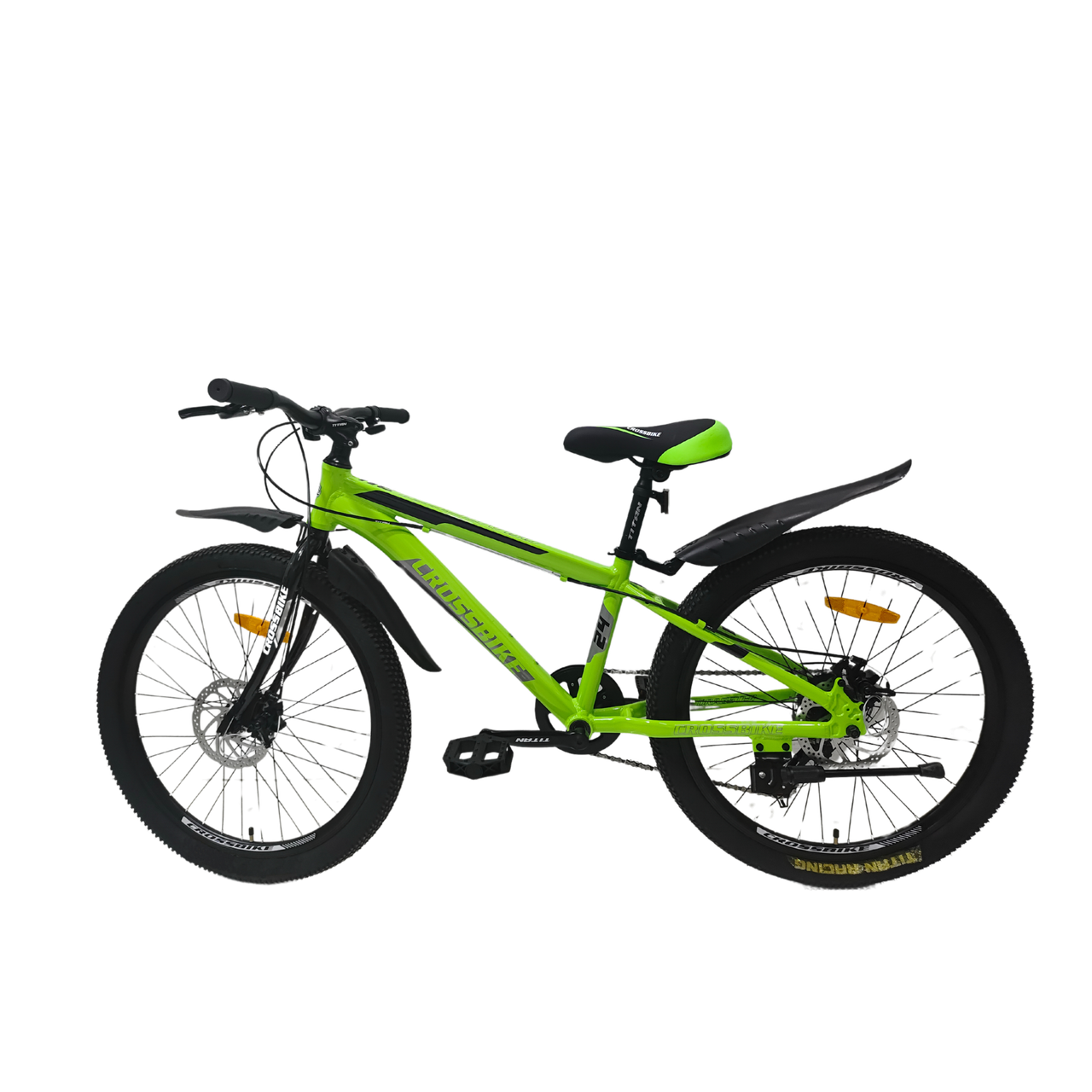 Велосипед 24" Dragster 2024 Rigid Рама 11" green