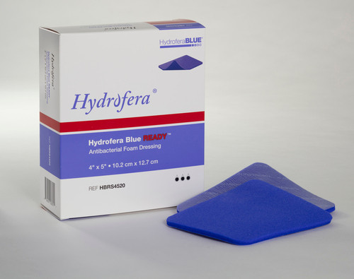 Бактеріостатична пов'язка  Hydrofera Blue READY Foam Dressing 4” x 5” 10х12см (HBRS4520)