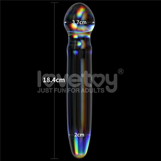 Фалоїмітатор скляний — Twilight Gleam Glass Dildo Prism Glass