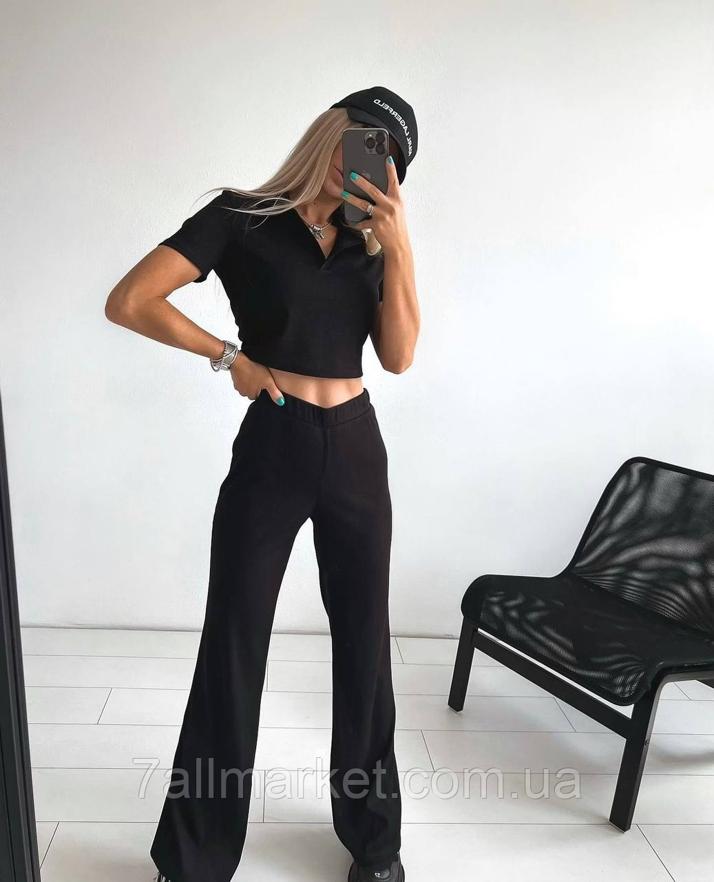 Костюм жіночий рубчик мустанг р: 42-46 (2кв) "Papa Fashion" недорого від прямого постачальника idm935626