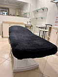 Плюшевий чохол для кушетки чорний шарпея, 80×220 см, фото 6