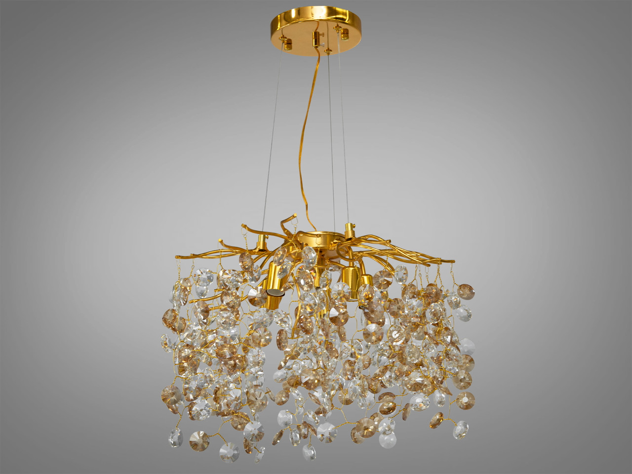 Сучасна кришталева люстра 601-450GD, фото 1