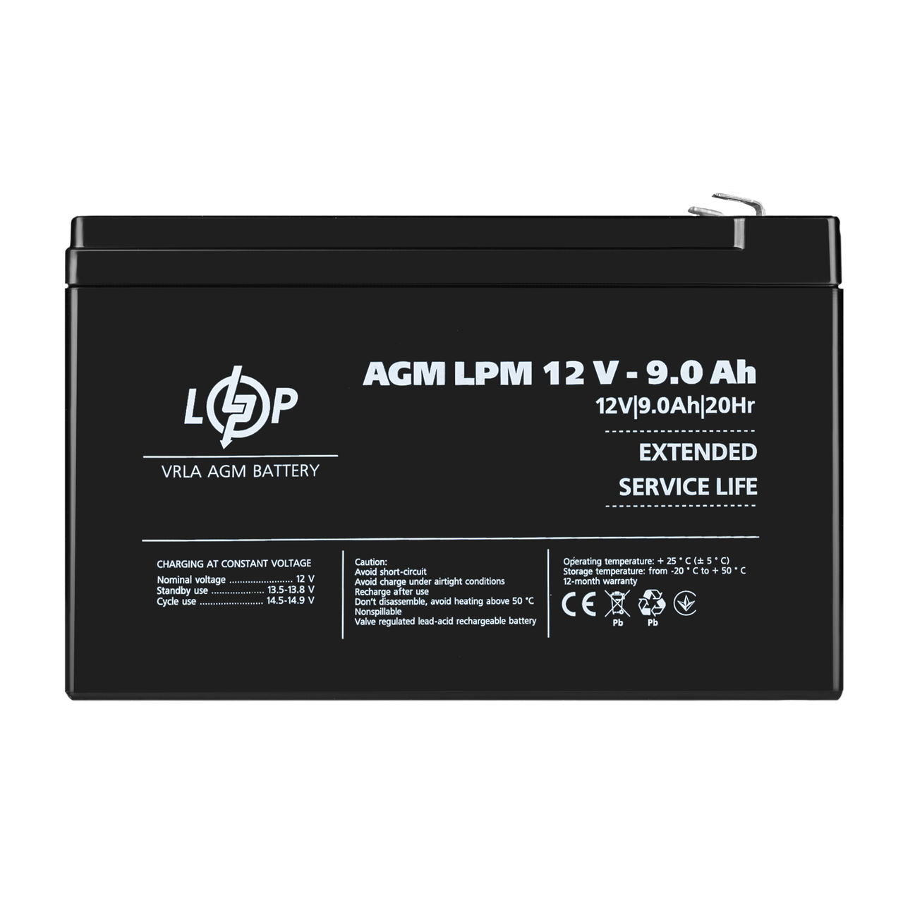 Акумулятор AGM LPM 12V - 9 Ah