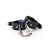 Наручники з екошкіри Art of Sex - Handcuffs Emoji, чорного кольору, фото 2