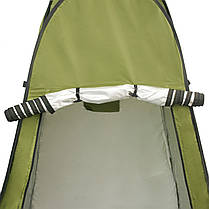 Тент для літнього душу TE-190 Намет душ-туалет Тент для душу Тент для туалету Туалет туристичний олива, фото 3