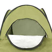 Тент для літнього душу TE-190 Намет душ-туалет Тент для душу Тент для туалету Туалет туристичний олива, фото 4
