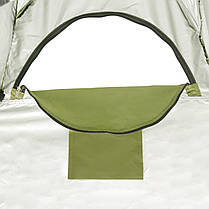 Тент для літнього душу TE-190 Намет душ-туалет Тент для душу Тент для туалету Туалет туристичний олива, фото 5