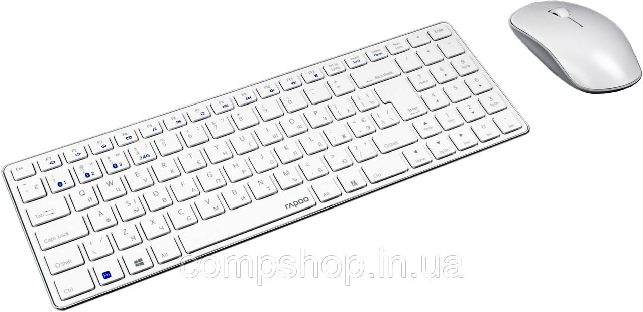 Клавіатура+миша Rapoo 9300M Wireless White  (код 108515)