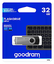 Флешка USB GOODRAM Twister 32 ГБ (UTS2-0320K0R11) чорна/срібляста, фото 6