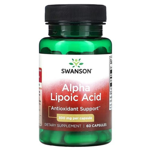 Swanson Alpha Lipoic Acid 300 mg 60 капсул, фото 1