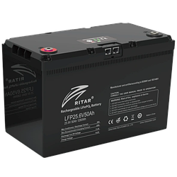 Акумуляторна батарея з bluetooth Ritar LiFePO4 25.6V 50Ah 1280Wh (330 х 172 х 214 мм), 11kg Q1