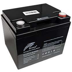 Акумуляторна батарея із bluetooth Ritar LiFePO4 12,8V 50Ah 640Wh (198х166х169 мм), 6.5kg Q1