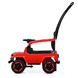 Дитячий толокар Spoko SP-219 2в1 з батьківською ручкою червоний, фото 3
