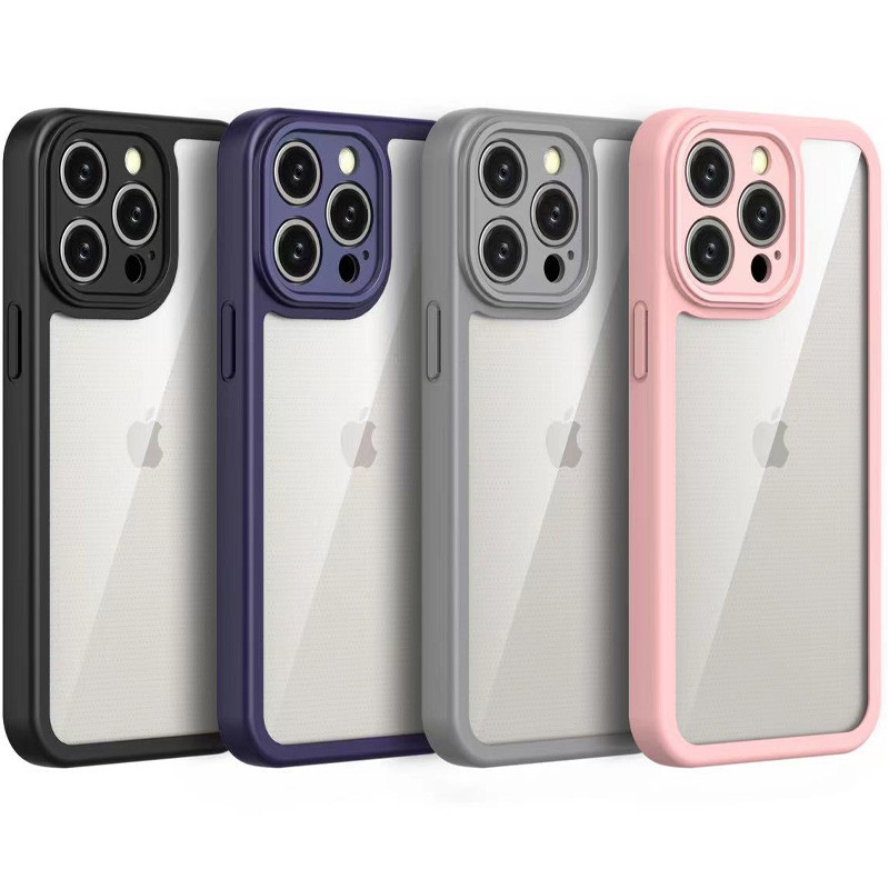 TPU чохол Transparent + Colour 1,5 mm для Apple iPhone 14 Pro Max (6.7")