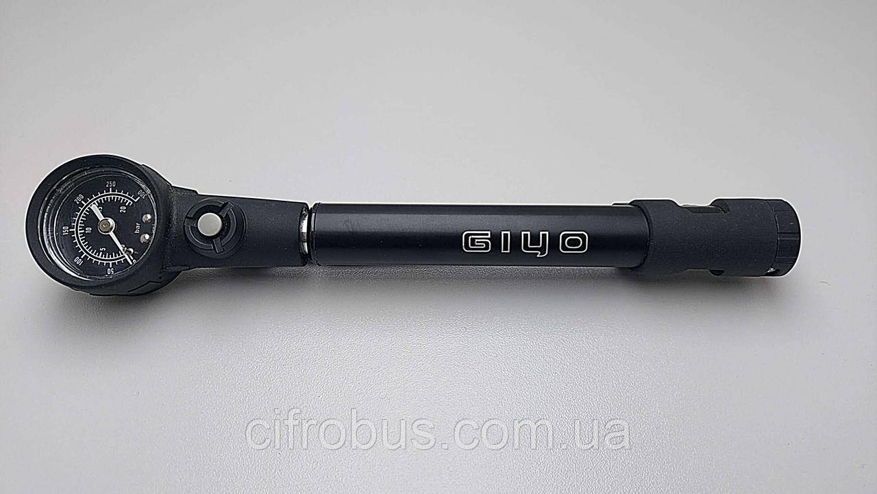 Насос велосипедний Б/У Giyo GS-41E 300psi 20Bar для камер і вилок, фото 1
