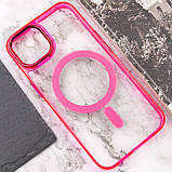 Чохол TPU Iris with MagSafe для Apple iPhone 15 (6.1") Малиновий, фото 6