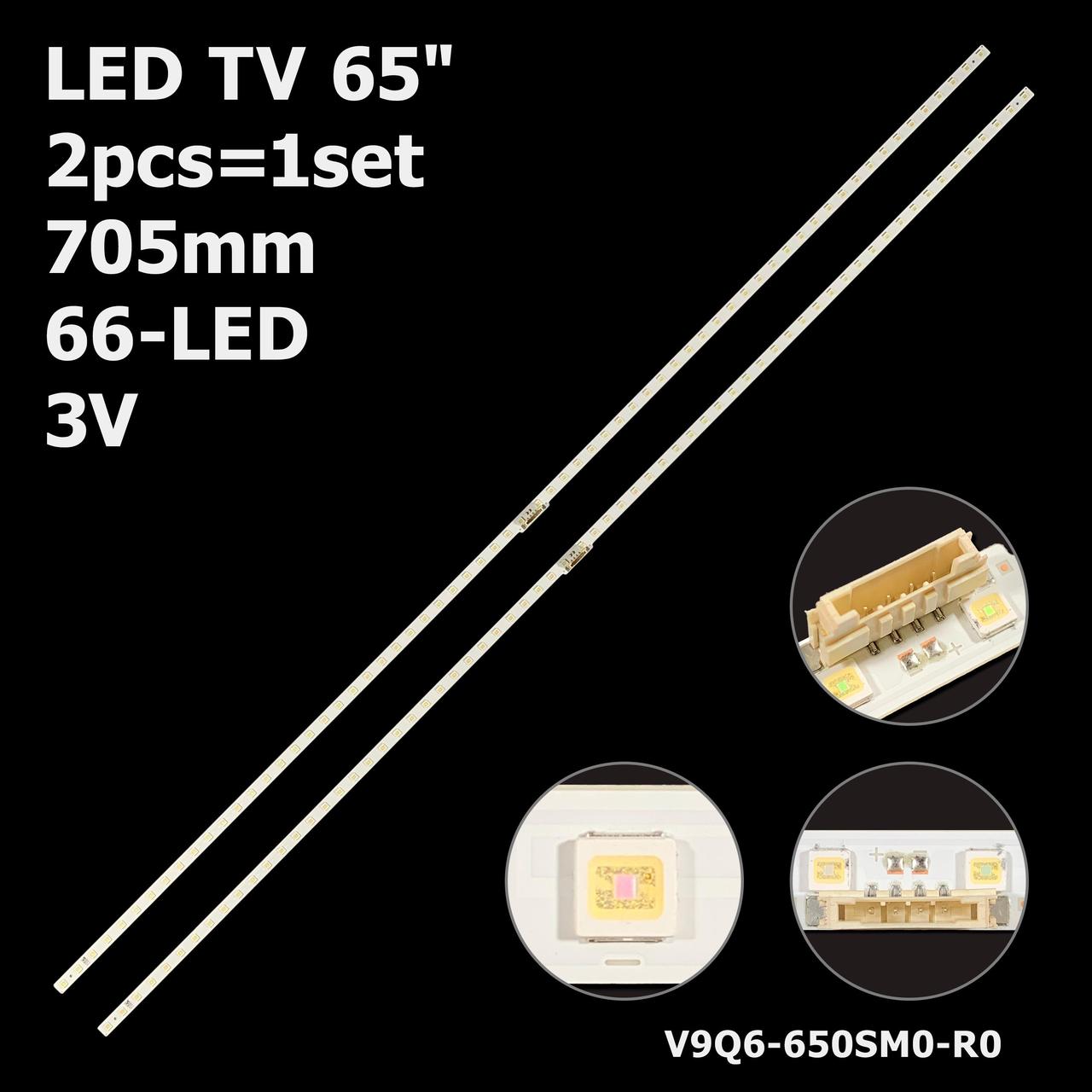 LED підсвітка 65" Samsung QN65Q6DRAF  QN65Q60RAF 1 планка