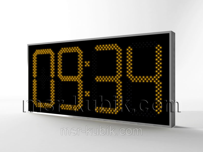 Електронні великі годинник з термометром 1300х620