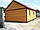 Будиночки дерев'яні дачні 8 м х 6 м із блокхауса з терасою, фото 2