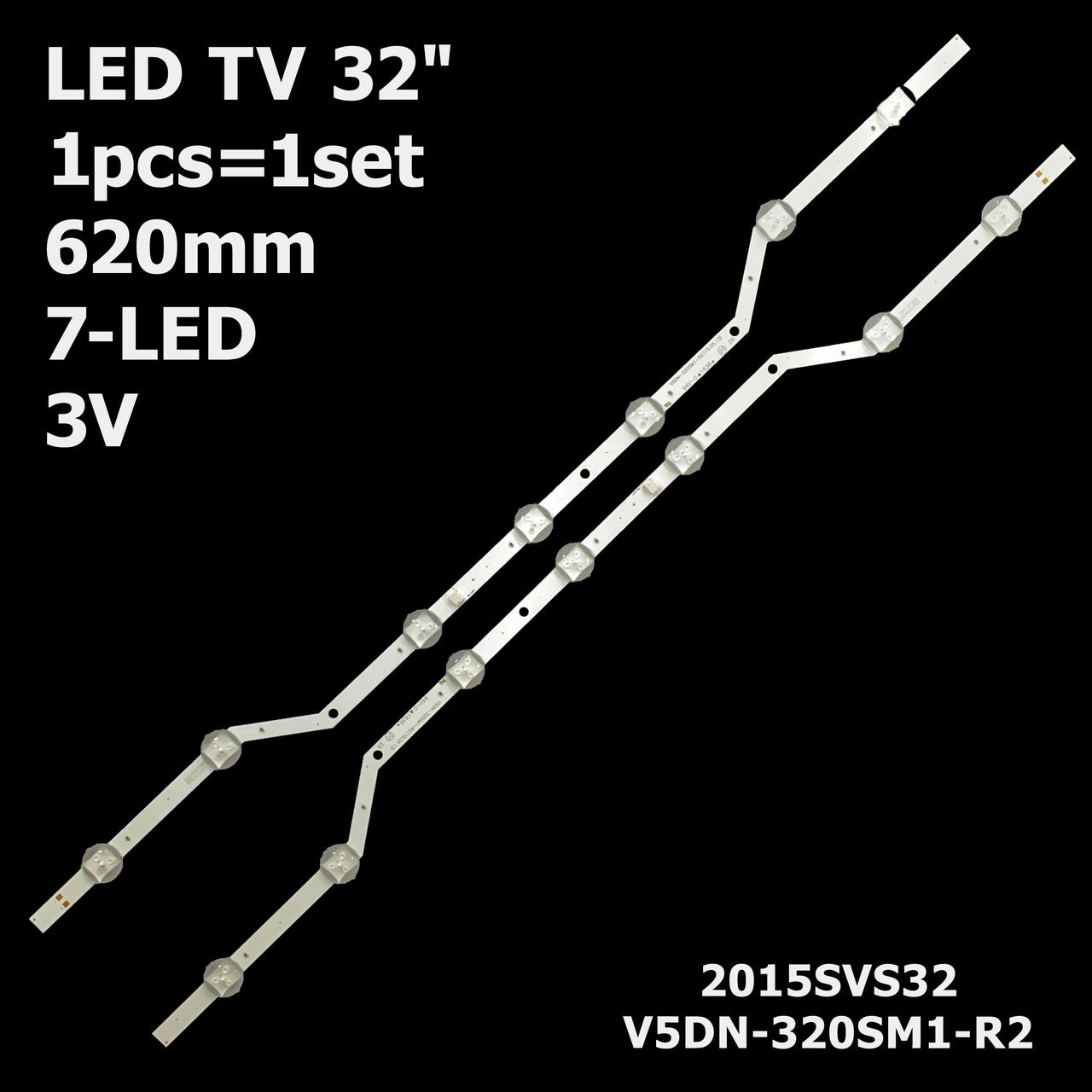 LED підсвітка 32" Samsung UN32J5205  UN32J4000  UE32J5005AK  UE32J5250 1 планка