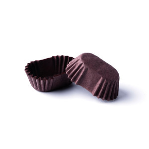 Паперова форма для десертів QV4 (h=20, 45х25) коричнева (100 шт)