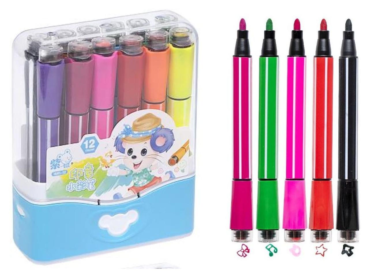 Фломастери 12кол. зі штампом 1881-12 у пласт.боксі