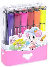 Фломастери 12кол. зі штампом 1881-12 у пласт.боксі, фото 4