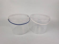 Відро з кришкою кругле 5 л, прозоре (50 шт)