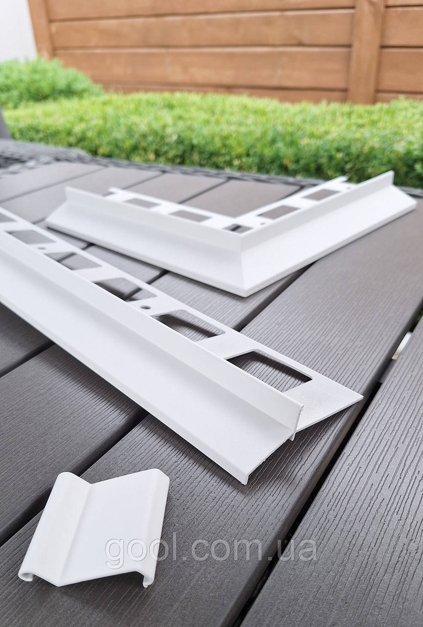 Капельник відлив алюмінієвий профіль MAXI для відкритого балкона тераси ...