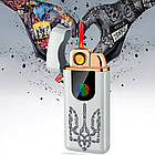 Фосфорна запальничка USB + турбо Тризуб у подарунковому пакованні US-625W1, фото 2