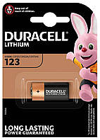 Літієва циліндрична батарейка Duracell CR123A (DL123) 3V