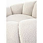 М'яке кругле крісло Gaspar кремове з тканини букле в спальню, фото 9