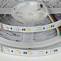 Світлодіодна стрічка SMD5050 24V 60 д.м. IP20 5в1/WRGBWW/RGB WW CW/RGBcct Led-Story (ціна 1 м)