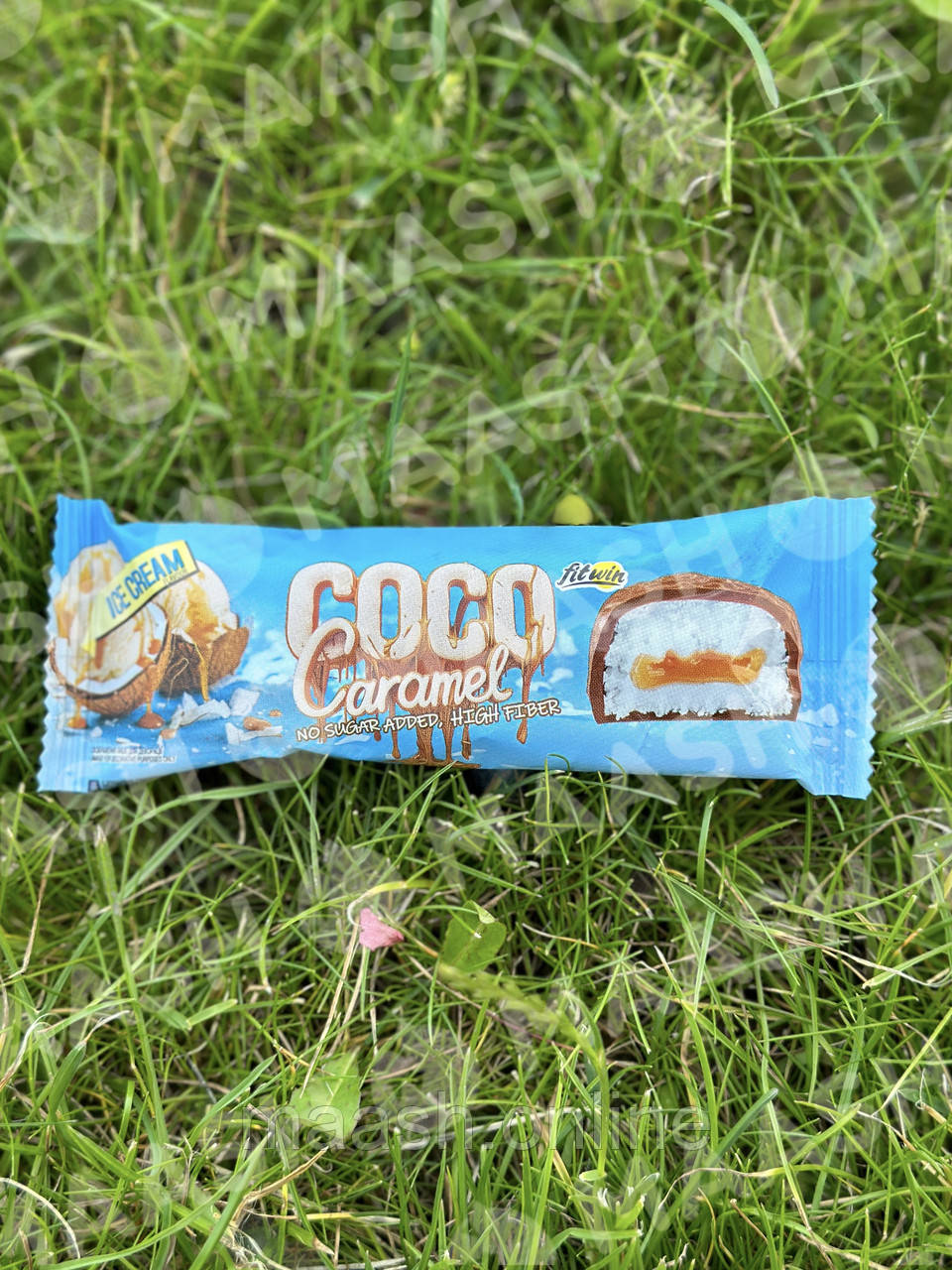 Батончик шоколадний Coco caramel Морозиво без цукру FitWin, 40г
