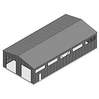 Холодна будівля (анграр) під ключ 10х30х4 (холодний сухий склад)