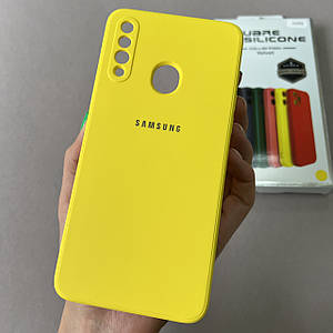 Чохол для Samsung Galaxy A20s чохол з мікрофіброю захистом камери на талефон самсунг а20с жовтий s1q