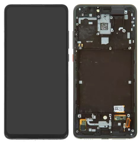 Дисплей для Xiaomi Mi 9T / Mi 9T Pro, Redmi K20 / K20 Pro, чорний, з рамкою, Оригінал (переклеєне скло)