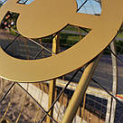 Поліефірна порошкова фарба металік золото Gold 1036 глянсова Etika, фото 8