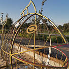 Поліефірна порошкова фарба металік золото Gold 1036 глянсова Etika, фото 9