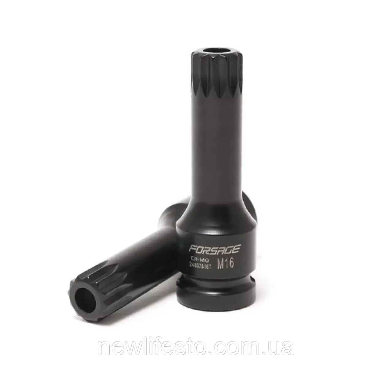 Головка 1/2" з насадкою Spline M5 з отвором ударна